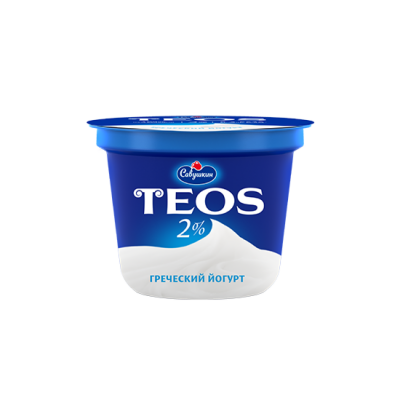 Йогурт Греческий "Теос" 2% 250г "Савушкин"