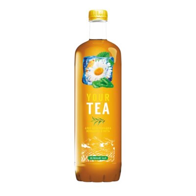Напиток б/а негаз. "Зеленый чай" алоэ вера, ромашка, женьшень, мята 1 л (Беларусь)