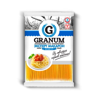 Макароны "Granum" спагетти длинная 2 кг (Казахстан)